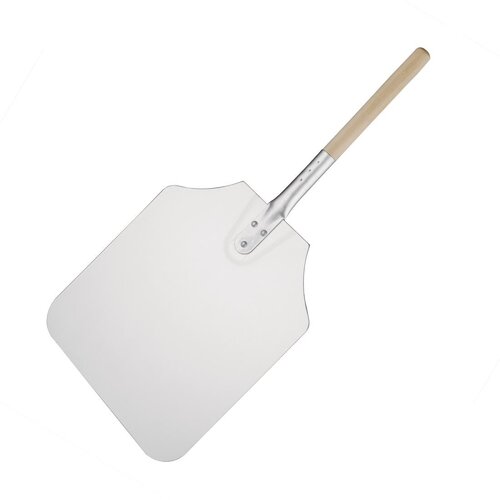 Vogue Pizza Peel Wood Handle Aluminum - 305x355mm 12x14" (Blade 660mm 26")