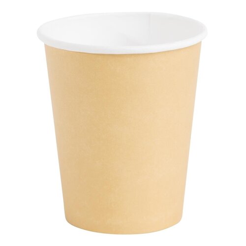 Fiesta Hot Cups Single Wall Kraft - 228ml (8oz) (Box 1000)