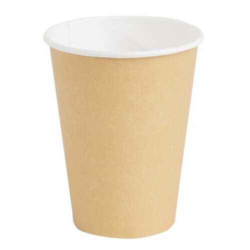 Fiesta Hot Cups Single Wall Kraft - 341ml (12oz) (Box 1000)