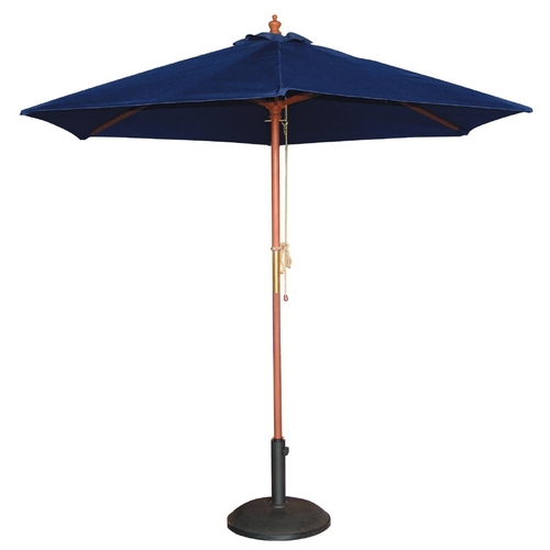 Bolero Navy Blue Round - 2.5m Pulley Parasol