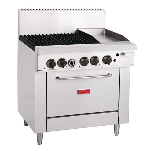 Thor 4 Burner Oven with 12" Griddle with flame failure - LPG