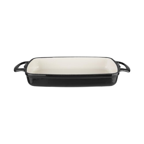 Vogue Rectangular Dish Black - 55x390x235mm 2 3/4Ltr 94 1/2fl oz