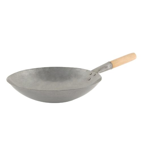 Wok with Wooden Handle 400mm