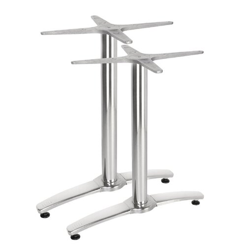 Bolero Aluminium Twin Leg Table Base