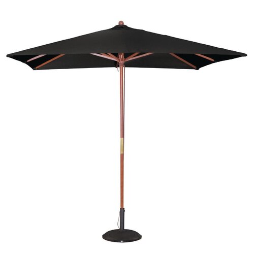 Bolero Black Square 2500mm Pulley Parasol