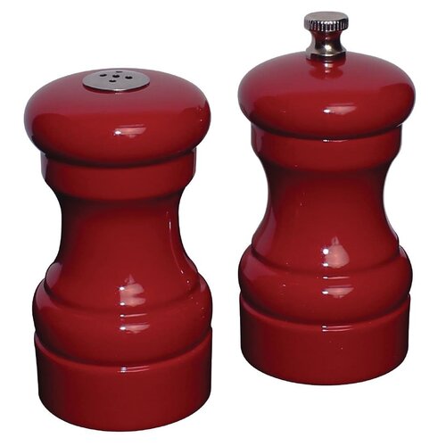 Olympia Salt &amp; Pepper Set Red - 100(h)x50(d)mm