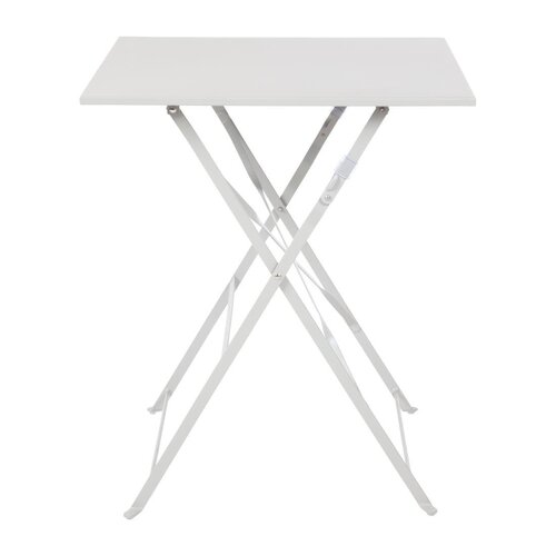 Bolero Grey Pavement Style Steel Table (600mm Square)