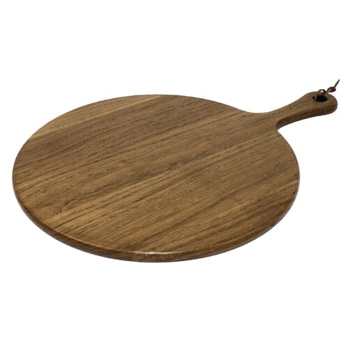 Olympia Acacia Paddle Board Round 355x15mm - 135mm handle