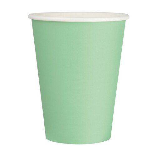 Fiesta Recyclable Hot Cups Single Wall Aqua - 340ml (12oz) (Sleeve 50)