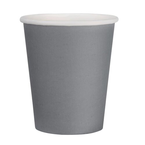 Fiesta Hot Cup Single Wall Charcoal - 8oz (Case 1000)