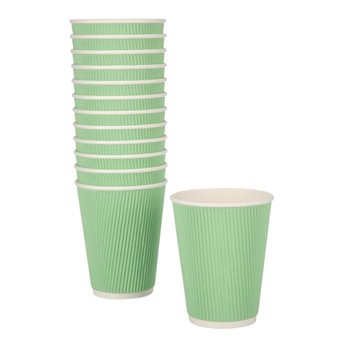 Fiesta Hot Cup Ripple Wall Aqua - 12oz (Case 500)