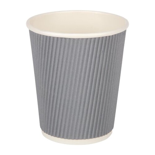 Fiesta Hot Cup Ripple Wall Charcoal - 8oz (Case 500)