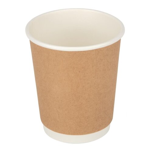 Fiesta Hot Cup Double Wall Kraft - 8oz (Case 500)