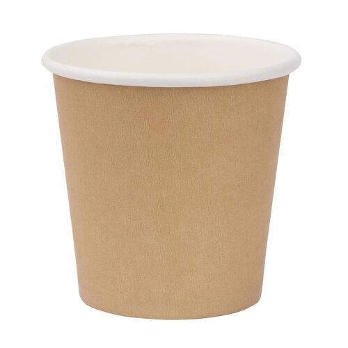 Fiesta Recyclable Espresso Cups Single Wall Kraft - 114ml (4oz) (Sleeve 50)