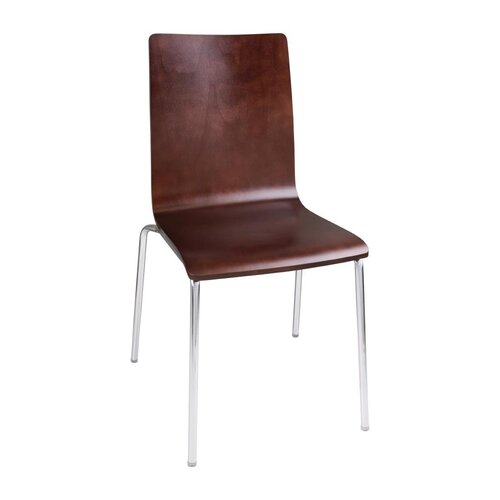 Bolero Square Back Sidechair (Dark Chocolate Finish) (Pack 4)