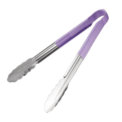 EDLP - Hygiplas Colour Coded Serving Tong Purple 300mm