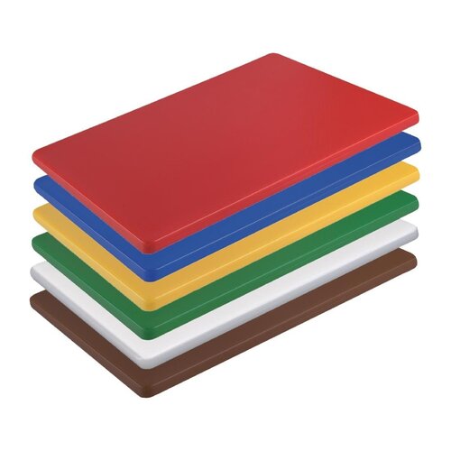 Hygiplas Low Density Chopping Board Set 300x225xx10mm (Set 6)