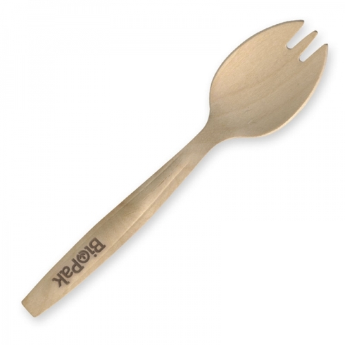 16cm spork - FSC 100% - wood Pack Size 1000