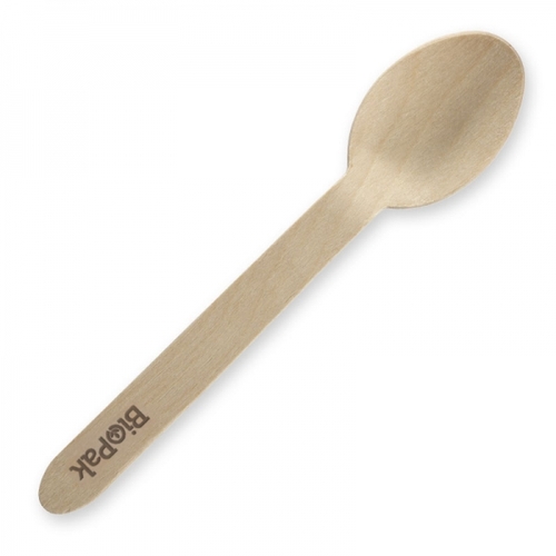 16cm coated spoon - FSC 100% - wood Pack Size 1000