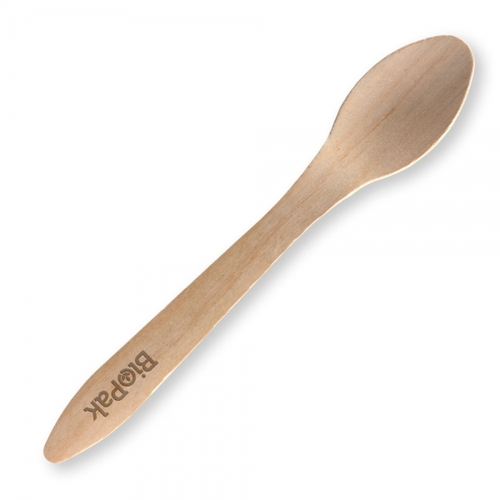 19cm coated spoon - FSC 100% - wood Pack Size 1000