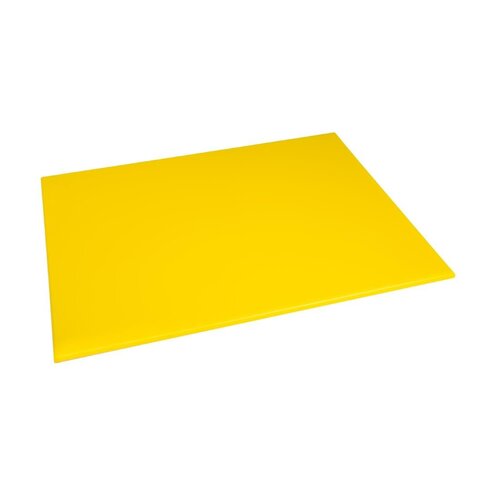 EDLP - Hygiplas High Density Chopping Board Yellow 600x450x12mm 23.5x17.75x0.5"