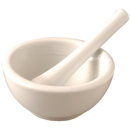 Vogue Porcelain Pestle &amp; Mortar - 115mm 4 1/2"