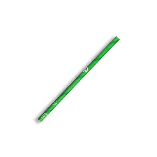 4.5x120mm cocktail paper straw - green Pack Size 2500