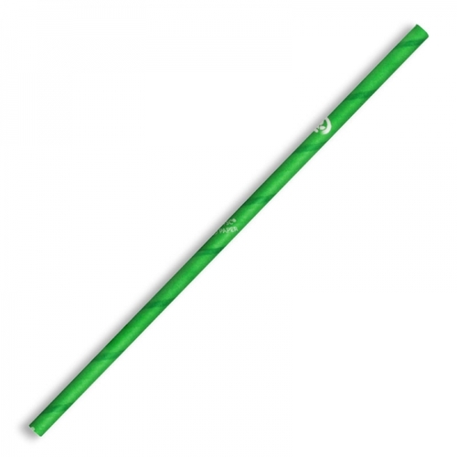 6mm regular paper straw - green Pack Size 2500