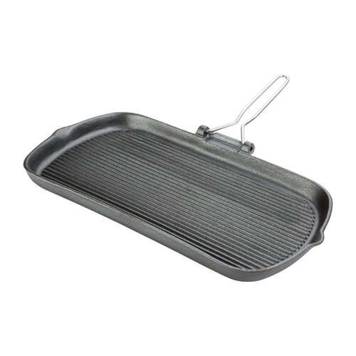 Vogue Grill Pan Cast Iron - 380x225x37mm 15x8 3/4x1 1/2"