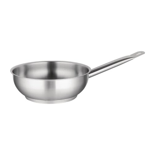 Vogue Flared Saute Pan St/St - 200mm 1 3/4Ltr 61fl oz