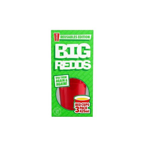 REDDS REUSABLES EDITION RED CUPS 425ml 3PK