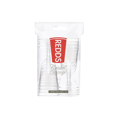 REDDS WINE CUPS DETACHABLE BASE 175ml 8PK