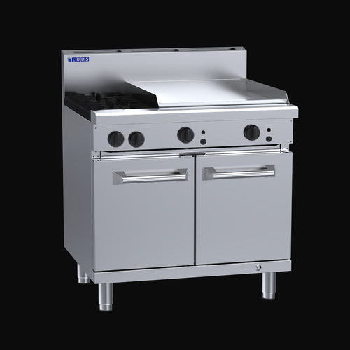 Professional Series 900 Ovens 2 burners, 600 plate &amp; oven