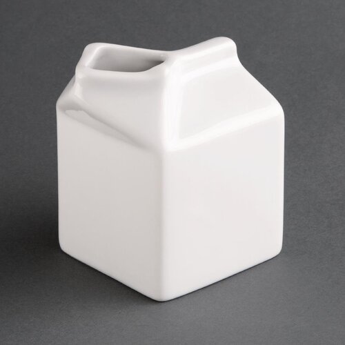 Olympia Whiteware Porcelain Milk Jug Carton 5oz (Box 6)