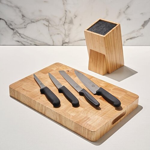 Vogue Prep Like a Pro 3-Piece Knife Set with Knife Block