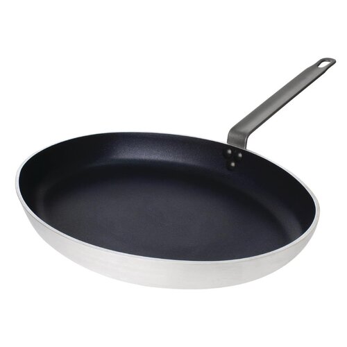 Vogue Oval Frypan Aluminium Non-stick Teflon Platinum Plus - 360mm 14"