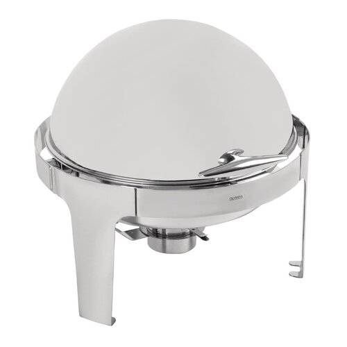 Paris Deluxe Round Roll Top Chafer Set - 6Ltr