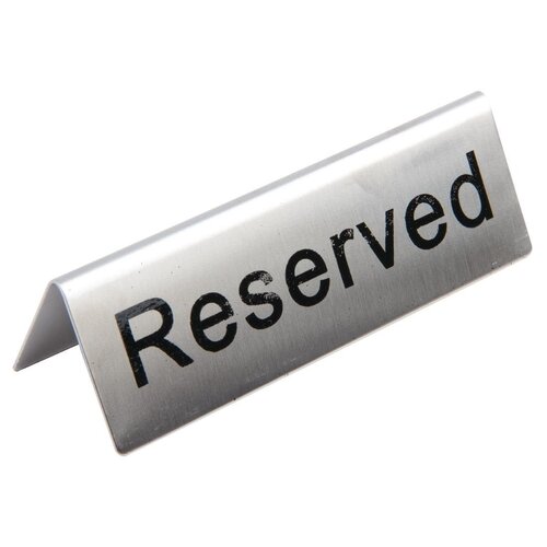 Reserved Table Signs St/St (Pack 10)