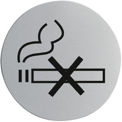 No Smoking Door Sign 75mm