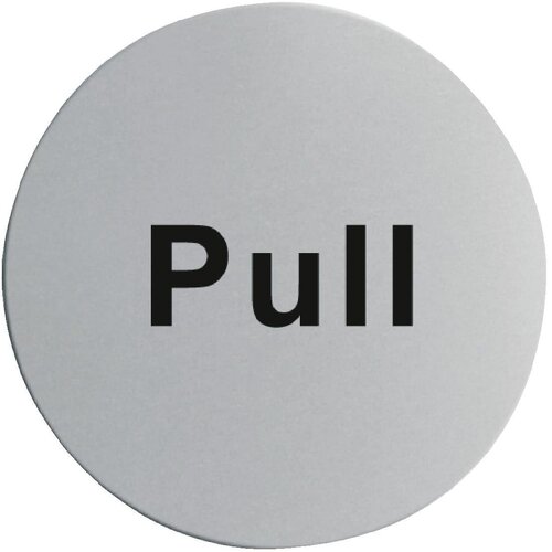 Stainless Steel Pull Door Sign