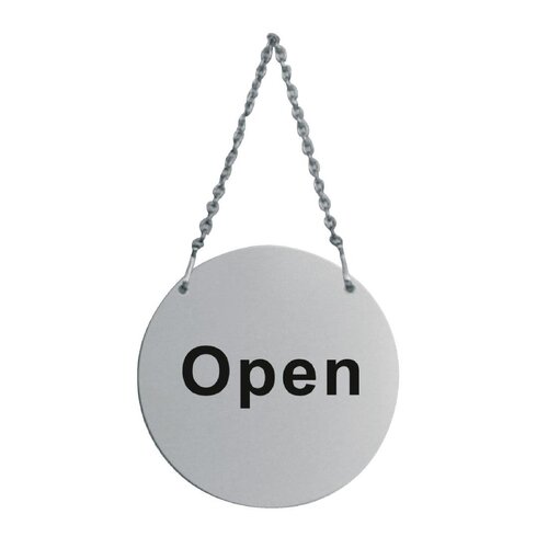 Stainless Steel Open &amp; Closed Door Sign