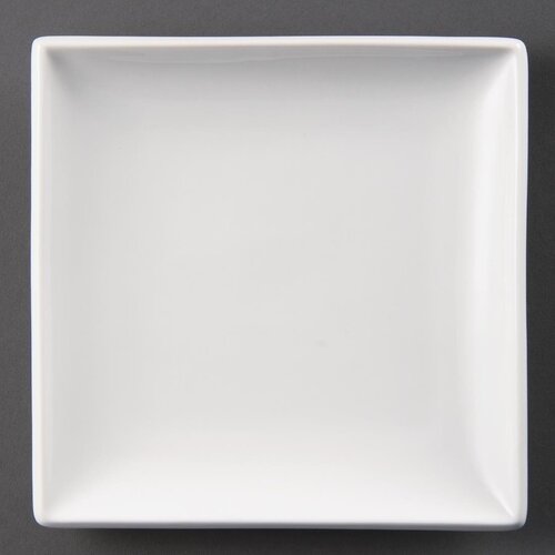 Olympia Whiteware Square Plate - 24cm 9 1/2" (Box 12)