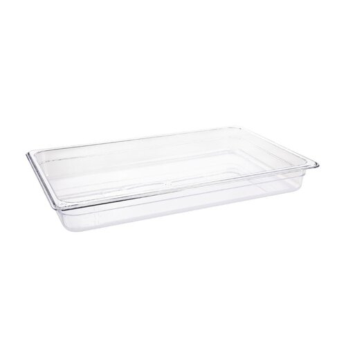 Vogue Clear Polycarbonate GN - 1/1 65mm