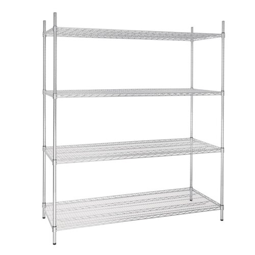 Vogue Flat Pack 4 Shelf Unit - 61x152cm