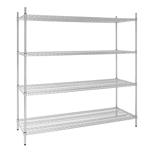 Vogue Flat Pack 4 Shelf Unit - 610x1830mm