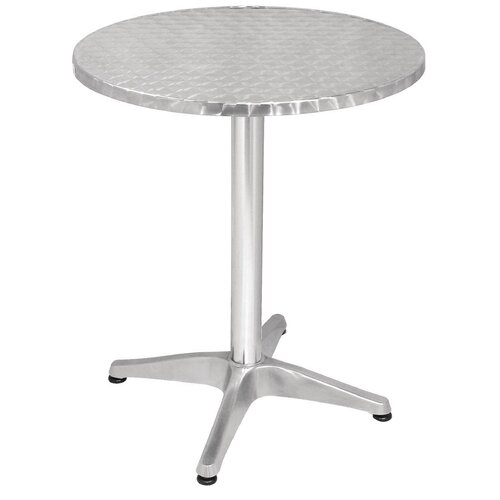 Bolero Round Table with Curved Edge Heavy Duty Base Dia - 60x72cm