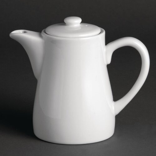 Olympia Whiteware Tea/Coffee Pot - 11oz (Box 4)