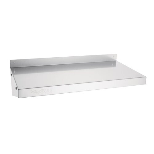 EDLP Vogue Wall Shelf with Brackets St/St - 600x300mm 23 1/2x12"